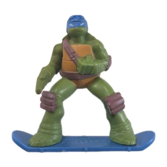 McDonald's 2013 TMNT Leonardo Fingerboard Tech Deck Snowboard Toy Figure Skate - Picture 1 of 6